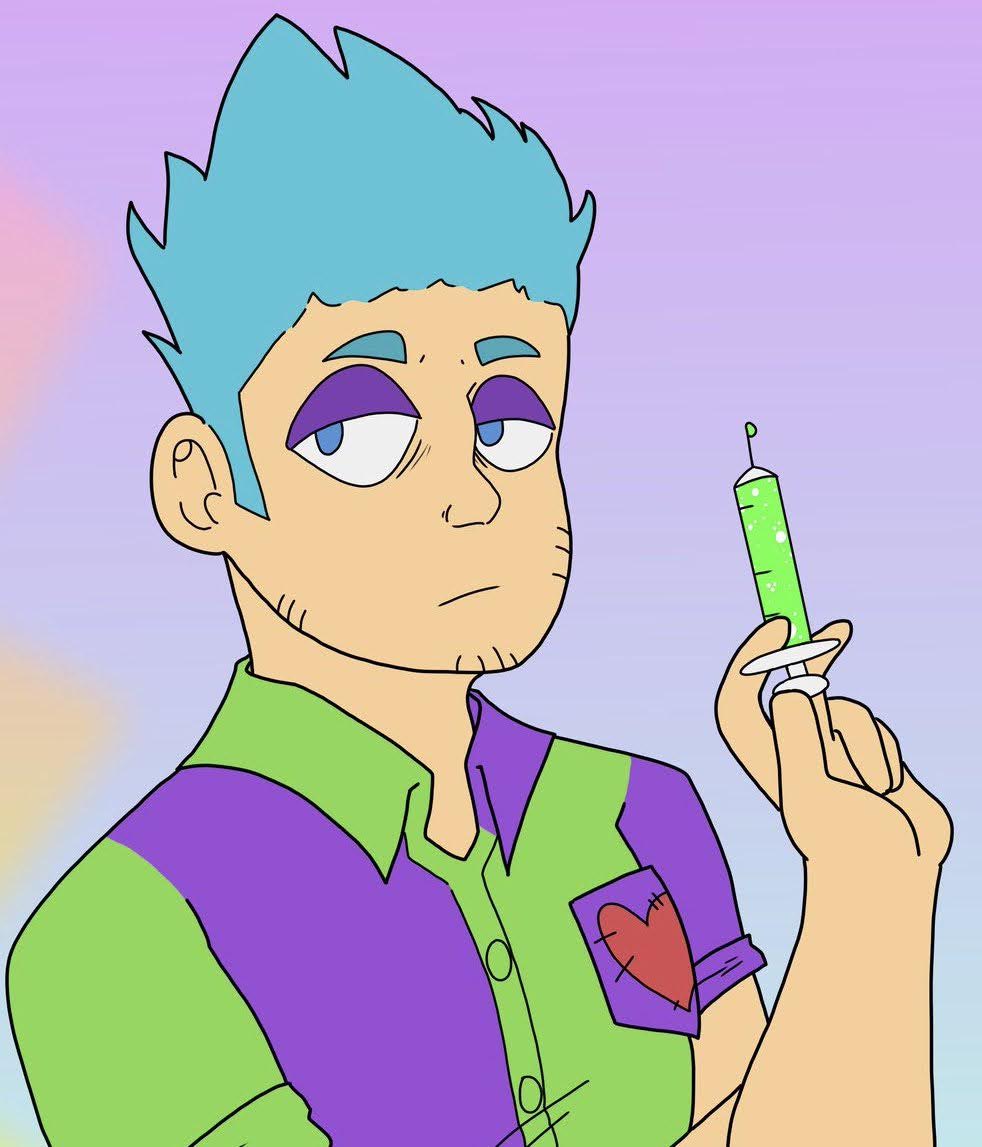 Apricot with a Syringe